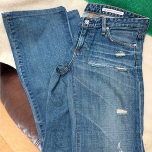 AG Adriano Goldschmied Blue Distressed Jeans “Angel Jeans”